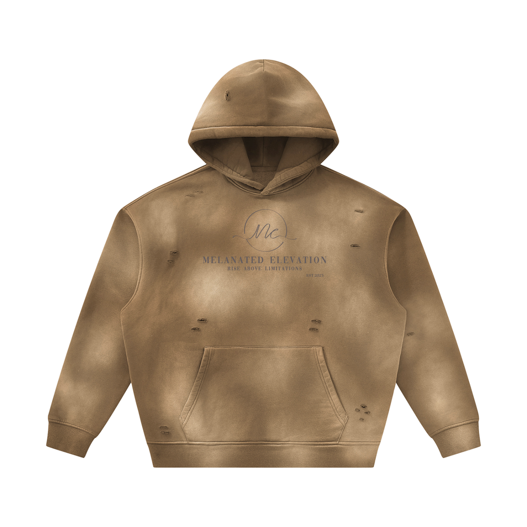 The Faded Heritage Hoodie (Jumpsuit Top Black Logo)