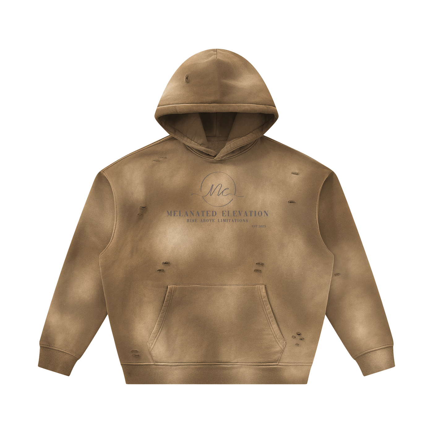The Faded Heritage Hoodie (Jumpsuit Top Black Logo)