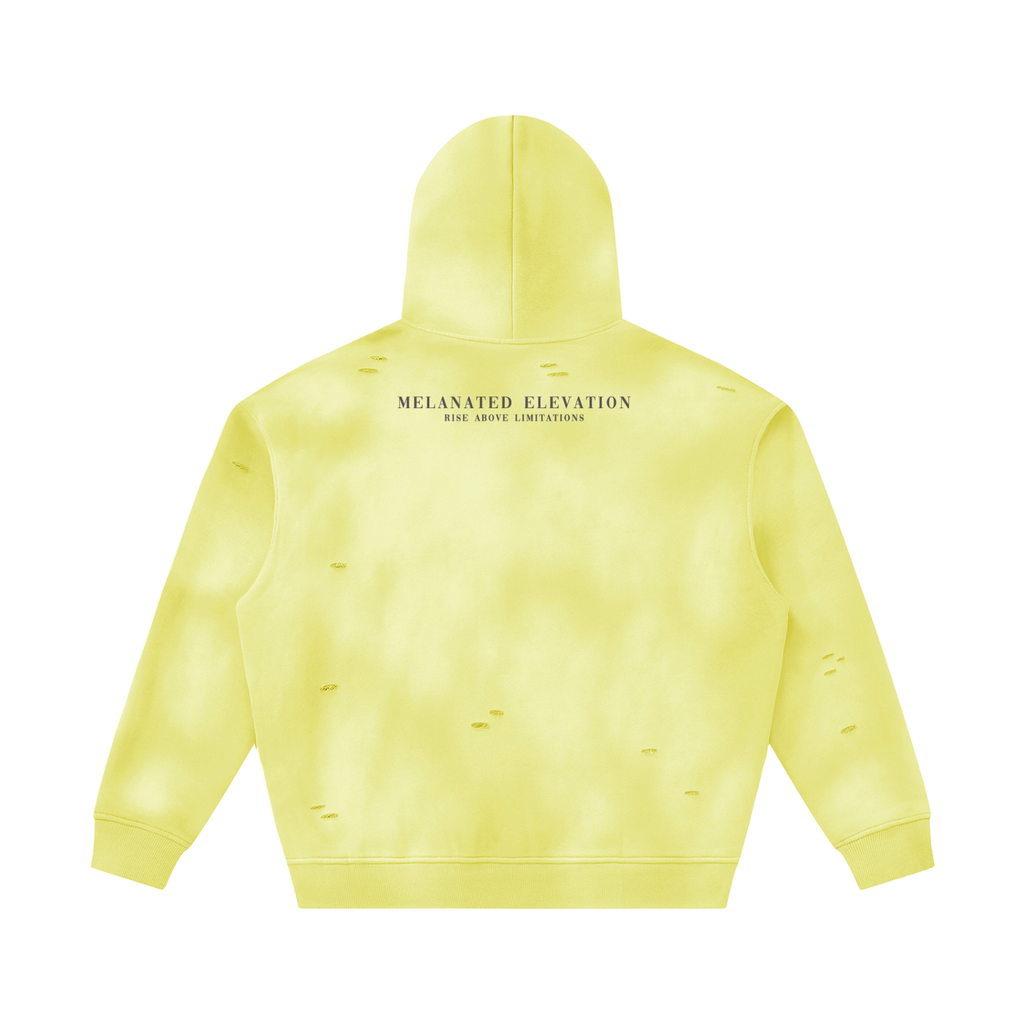 The Faded Heritage Hoodie (Jumpsuit Top Black Logo)