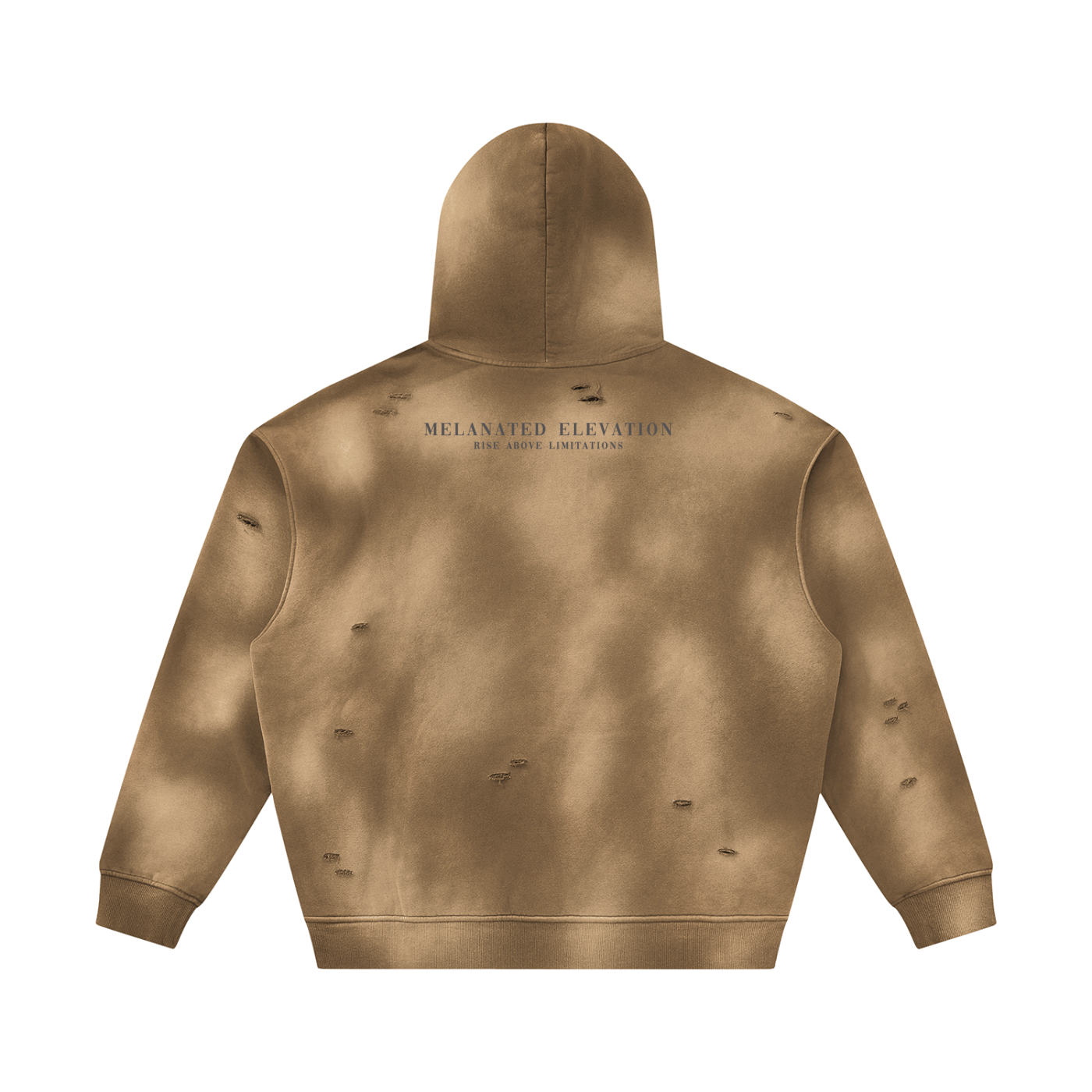 The Faded Heritage Hoodie (Jumpsuit Top Black Logo)
